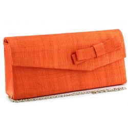 Pochette Mariage Lucie en sisal Orange ANCIENNES COLLECTIONS divers