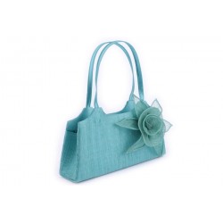 Pochette mariage Lyre Bleue Turquoise en sisal ANCIENNES COLLECTIONS divers