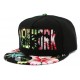 Snapback NY Noire et visière Florale ANCIENNES COLLECTIONS divers