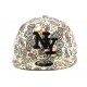 Snapback NY en tissu fleuri imprimé Beige ANCIENNES COLLECTIONS divers