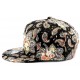 Snapback NY en tissu fleuri imprimé Noir ANCIENNES COLLECTIONS divers