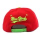 Snapback NY Tag Fond Rouge et Fluo Vert ANCIENNES COLLECTIONS divers