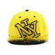 Snapback NY Tag fond Jaune et Noire ANCIENNES COLLECTIONS divers