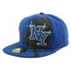 Snapback NY Tag Fond Bleu et Noir ANCIENNES COLLECTIONS divers