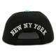 Snapback NY Noire avec visière Florale Ecru ANCIENNES COLLECTIONS divers