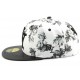 Snapback NY Florale Blanche et Noire ANCIENNES COLLECTIONS divers