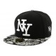 Snapback NY Noire Visière Bandana Noir ANCIENNES COLLECTIONS divers