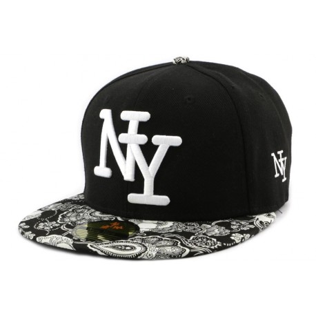 Snapback NY Noire Visière Bandana Noir ANCIENNES COLLECTIONS divers