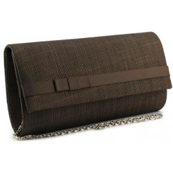 Pochette Mariage Balsa Marron en sisal ANCIENNES COLLECTIONS divers