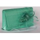 Pochette Falbala Sisal Turquoise avec fleur Turquoise ANCIENNES COLLECTIONS divers