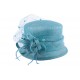 Chapeau Mariage Deverra en sisal Turquoise ANCIENNES COLLECTIONS divers