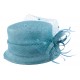 Chapeau Mariage Deverra en sisal Turquoise ANCIENNES COLLECTIONS divers