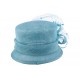 Chapeau Mariage Deverra en sisal Turquoise ANCIENNES COLLECTIONS divers