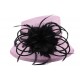 Chapeau Mariage Eternite en sisal Mauve et Noir ANCIENNES COLLECTIONS divers