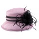 Chapeau Mariage Eternite en sisal Mauve et Noir ANCIENNES COLLECTIONS divers