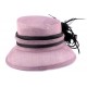 Chapeau Mariage Eternite en sisal Mauve et Noir ANCIENNES COLLECTIONS divers