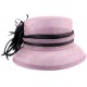 Chapeau Mariage Eternite en sisal Mauve et Noir ANCIENNES COLLECTIONS divers