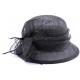 Chapeau Mariage Hora en sisal Noir ANCIENNES COLLECTIONS divers