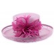 Chapeau Mariage Lara en sisal Mauve et Fuschia ANCIENNES COLLECTIONS divers