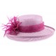 Chapeau Mariage Lara en sisal Mauve et Fuschia ANCIENNES COLLECTIONS divers