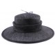 Chapeau Mariage Minerve en sisal Noir avec pois Blanc ANCIENNES COLLECTIONS divers