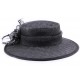 Chapeau Mariage Minerve en sisal Noir avec pois Blanc ANCIENNES COLLECTIONS divers