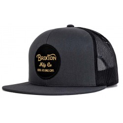 Casquette Brixton Snapback Wheeler Mesh Grise et Noire ANCIENNES COLLECTIONS divers