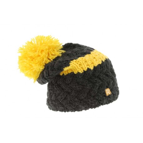 Bonnet Rmoutain Ice Jaune + Pompon ANCIENNES COLLECTIONS divers