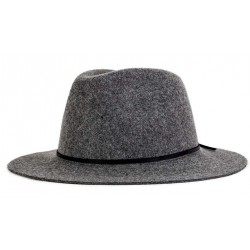 Chapeau Feutre Brixton Wesley Fedora Gris ANCIENNES COLLECTIONS divers