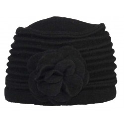 Bonnet Toque Herman Headwear Laine Noir Lady Sophie ANCIENNES COLLECTIONS divers