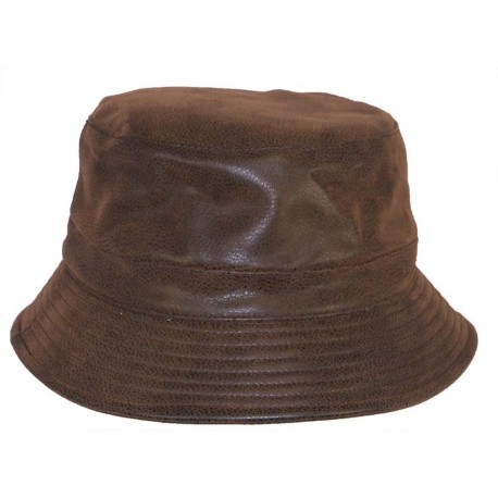 Bob Herman Headwear Simili Cuir Marron avec rabats ANCIENNES COLLECTIONS divers