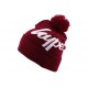 Bonnet à Pompon Hype Logo Bordeaux et Blanc ANCIENNES COLLECTIONS divers