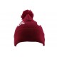 Bonnet à Pompon Hype Logo Bordeaux et Blanc ANCIENNES COLLECTIONS divers