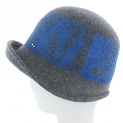 Chapeau Cloche Femme Gris Bleu Hopkine marque Céline Robert ANCIENNES COLLECTIONS divers