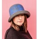 Chapeau Cloche Femme Gris Bleu Hopkine marque Céline Robert ANCIENNES COLLECTIONS divers