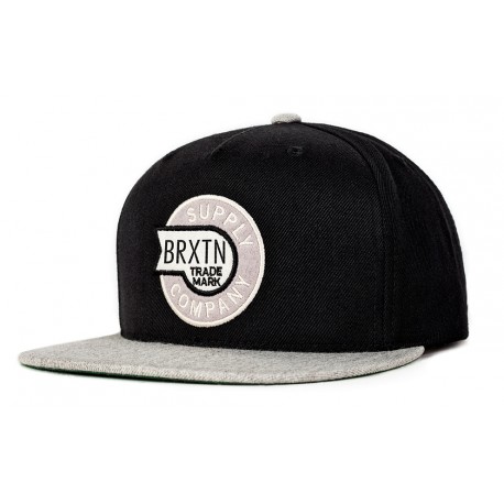 Casquette Snapback Sledd Brixton Gris et Noir ANCIENNES COLLECTIONS divers