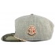 Snapback Crooks and Castles Checked Camo Grise ANCIENNES COLLECTIONS divers