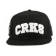 Snapback Crooks and Castles CRKS Noire ANCIENNES COLLECTIONS divers