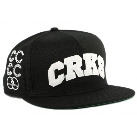 Snapback Crooks and Castles CRKS Noire ANCIENNES COLLECTIONS divers