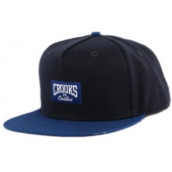 Snapback Crooks and Castles Core logo Marine ANCIENNES COLLECTIONS divers