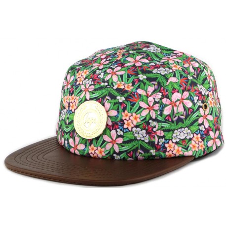 Casquette 5 Panel Hype Spiral Blossom Florale Verte ANCIENNES COLLECTIONS divers