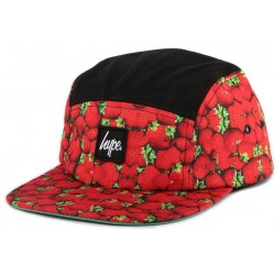 Casquette 5 panel Hype Strawberries Rouge et Noire ANCIENNES COLLECTIONS divers