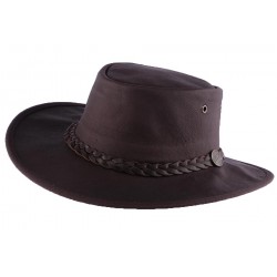 Chapeau Cuir Marron Sundowner Barmah Hats ANCIENNES COLLECTIONS divers