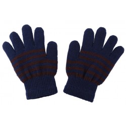 Gants Enfant Rayés Bleu et Marron ANCIENNES COLLECTIONS divers