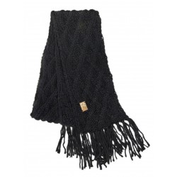 Echarpe Noire Laine Tricot losanges RMountain ANCIENNES COLLECTIONS divers