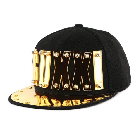 Snapback GUXXI Noir et Or Fashion JBB Couture ANCIENNES COLLECTIONS divers