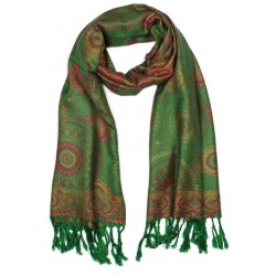 Pashmina Vert Bombay Léon Montane ANCIENNES COLLECTIONS divers