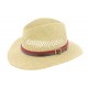 Chapeau de paille Glenn naturel ceinture Bordeaux ANCIENNES COLLECTIONS divers