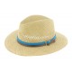 Chapeau paille Glenn naturel ceinture bleu ANCIENNES COLLECTIONS divers