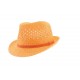 Chapeau en paille Janes Orange Herman headwear ANCIENNES COLLECTIONS divers